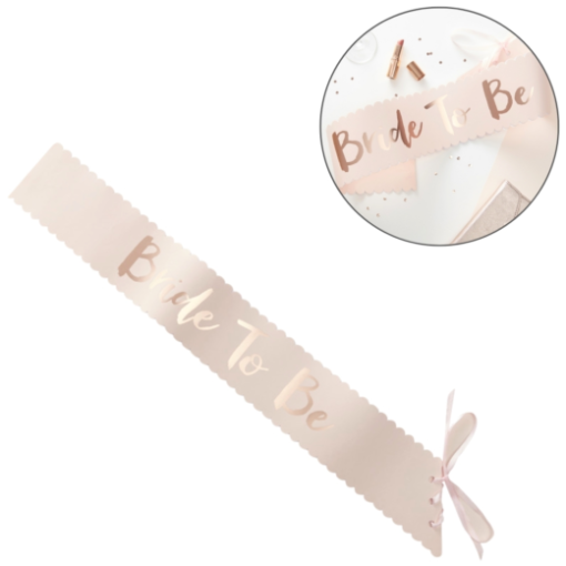 Ginger Ray sjerp bride to be rose goudkleurig