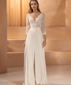 Bianco Evento bruidsjumpsuit Alaska