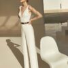 Bianco Evento bruidsjumpsuit Eveline