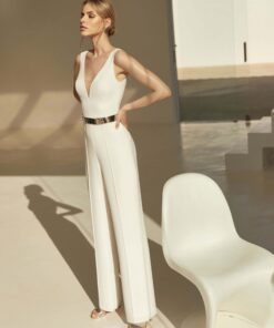 Bianco Evento bruidsjumpsuit Eveline