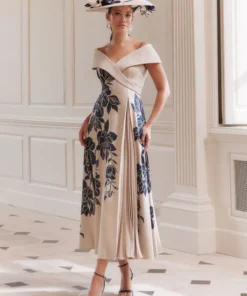 off shoulder flower print